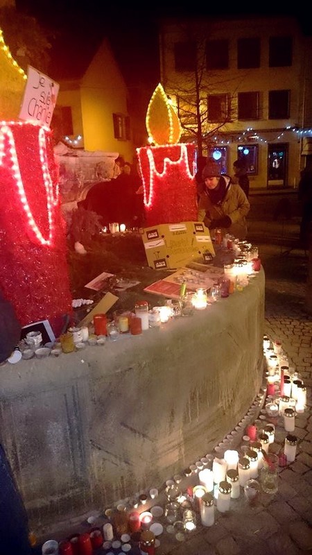 Hommage à Charlie Hebdo à Molsheim