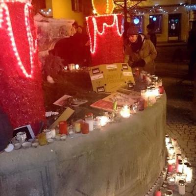 Hommage à Charlie Hebdo à Molsheim