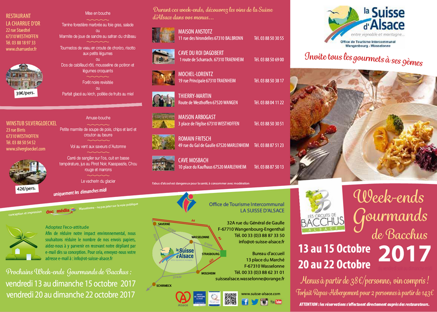 2017 10 octobre week ends gourmands de bacchus
