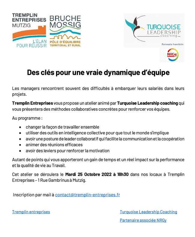 2022 10 25 atelier dynamique d equipe tremplin entreprises mutzig