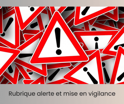 Mag rubrique alerte et mise en vigilance